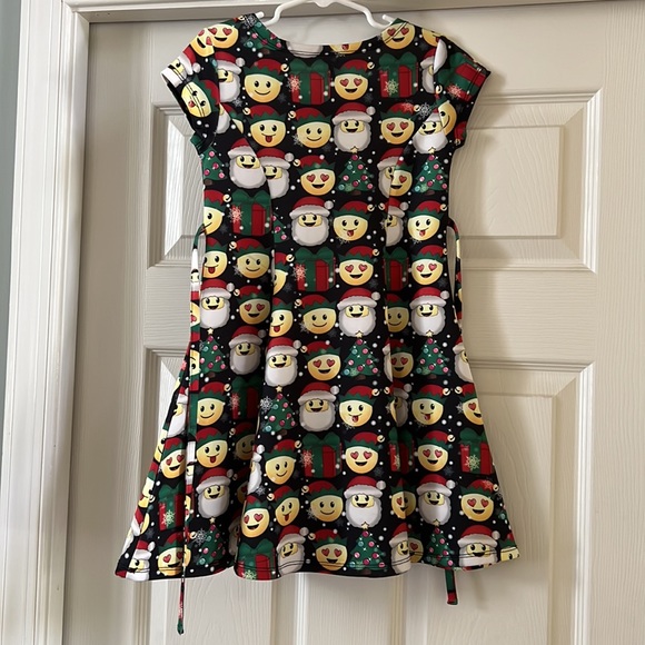 Justice Christmas Emoji Skater Dress - Picture 3 of 3